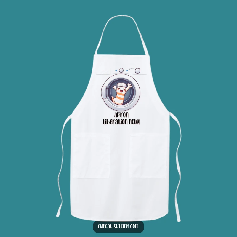 Funny Escaping Sock Apron: Kitchen Humor, Practical Funny Gift For Cooks