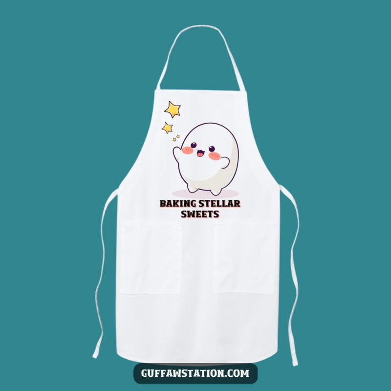 Funny Blob Star Catcher Apron - Cook Up Some Cosmic Fun!