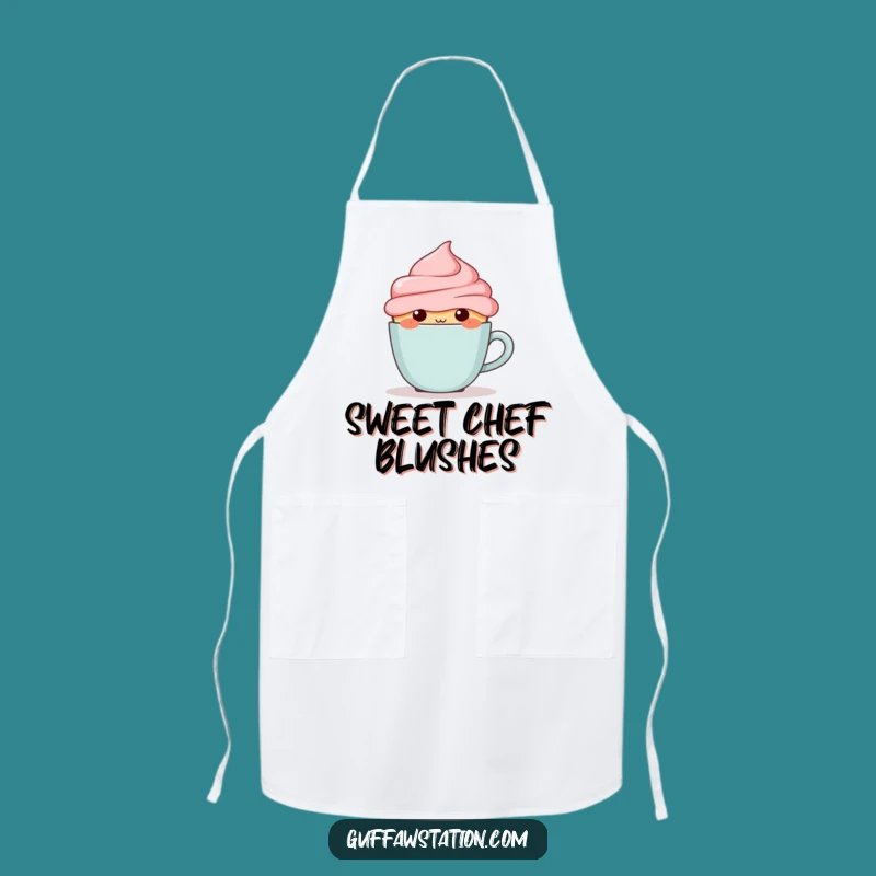 Funny Blushing Cupcake Apron - Hilarious Baking & Coffee Gift