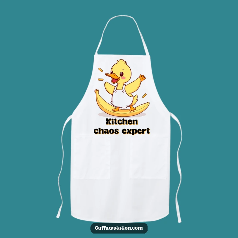 Funny Duck Fries Apron: Cook with Clumsy & Hilarious Kitchen Chaos