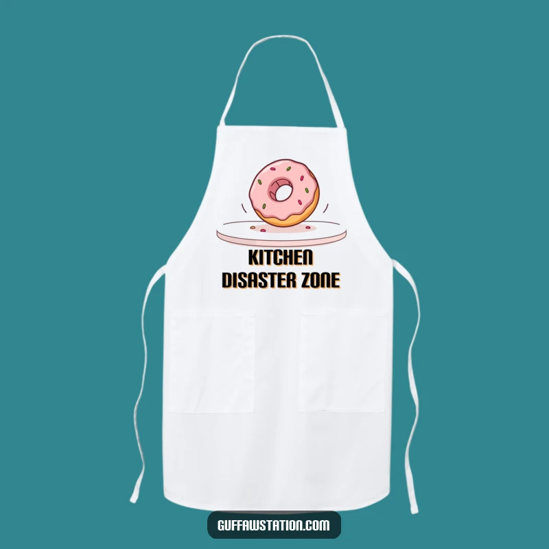 Funny Slow Motion Donut Apron: Cook with Comedy, Perfect Kitchen Funny Gift