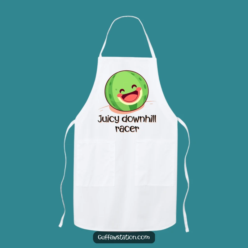 Funny Rolling Watermelon Apron: Joyful Summer Cooking Wear - Great Funny Gift!