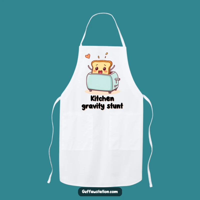 Funny Surprised Toast Apron: Keep Clean While You Cook with This Hilarious Design