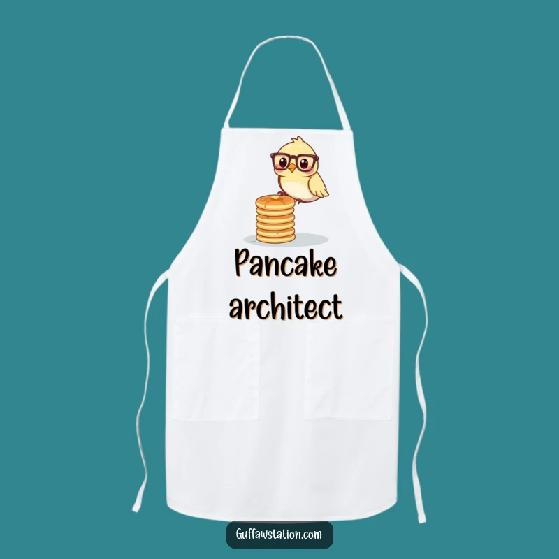 Funny Bird Professor Pancakes Apron - Hilarious Kitchen Wear for Brunch Masters