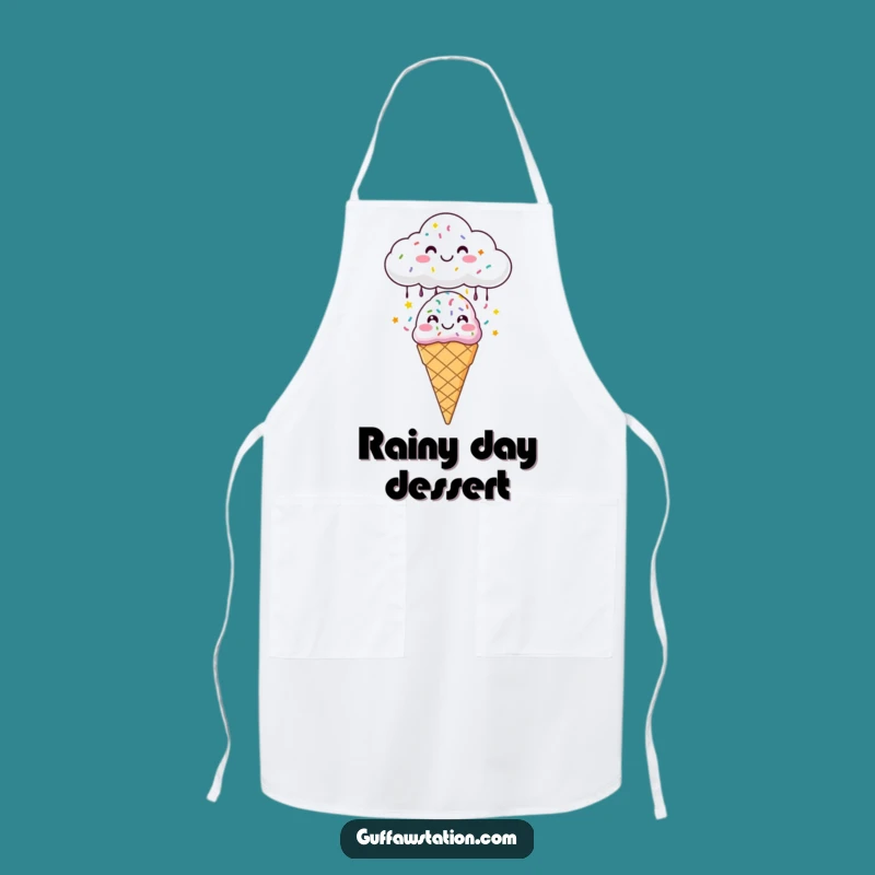 Funny Sprinkle Cloud Apron: Cheerful Dessert Cooking Wear - Great Funny Gift!
