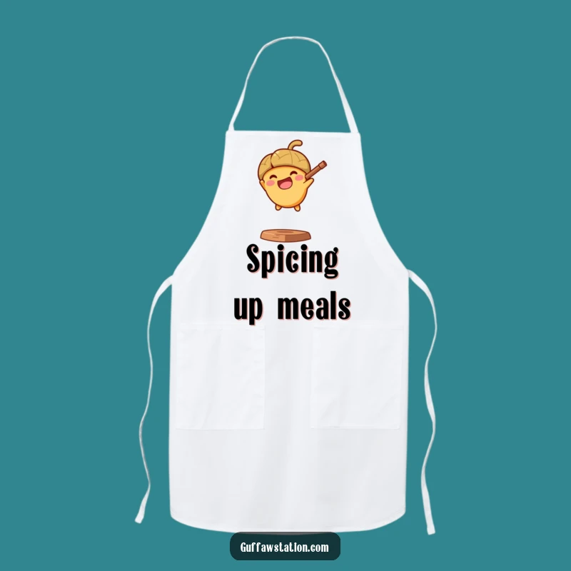 Funny Acorn Slingshot Apron - Kitchen Cartoon Wear & Funny Gift