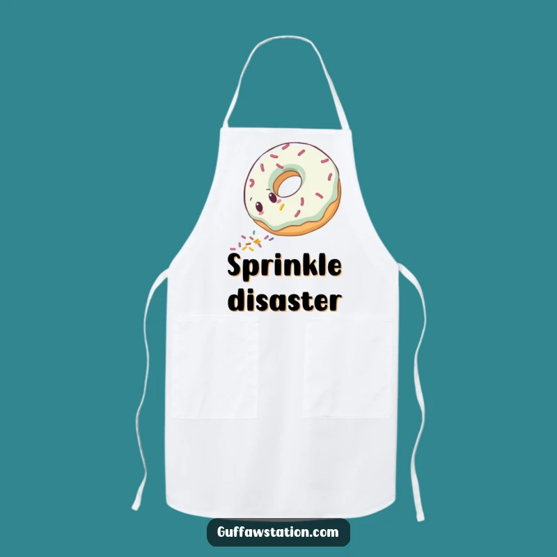 Funny Donut Roll Apron - Sweet Kitchen Gift for Treat Enthusiasts