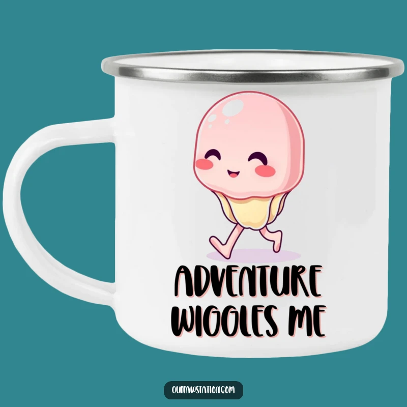 Funny Wobbly Jelly Camping Mug: Adventure Fuel for Hilarious Outdoor Trips