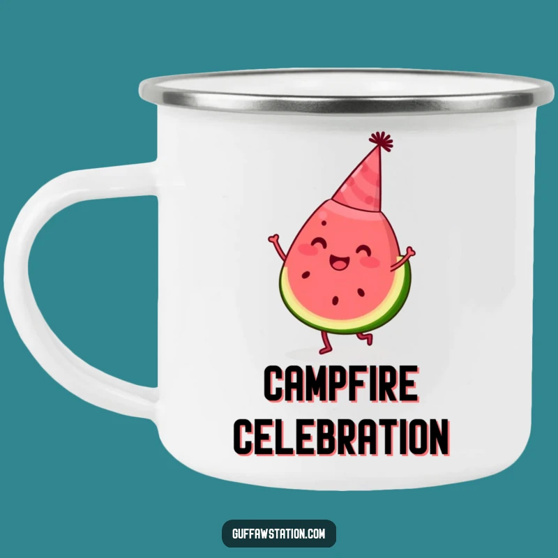 Funny Watermelon Dancing Camping Mug: Durable and Hilarious for Summer Fun!