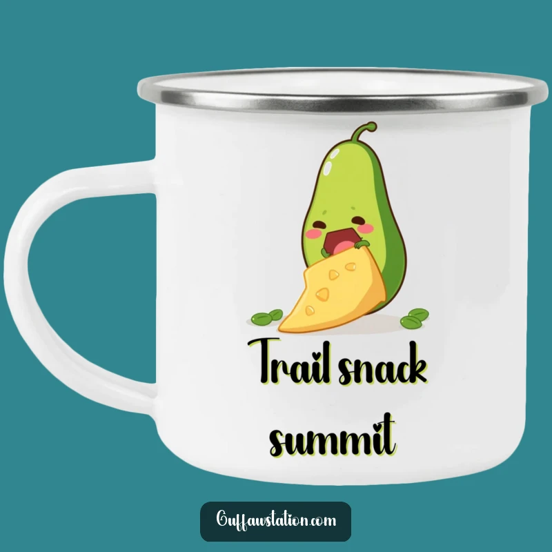 Funny Avocado Chip Climb Camp Mug: Ambitious Foodie Vessel - Awesome Funny Gift!