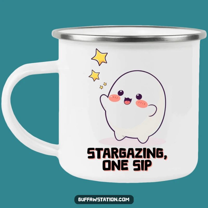 Funny Blob Star Catcher Camping Mug - Adventure & Starry Dreams!