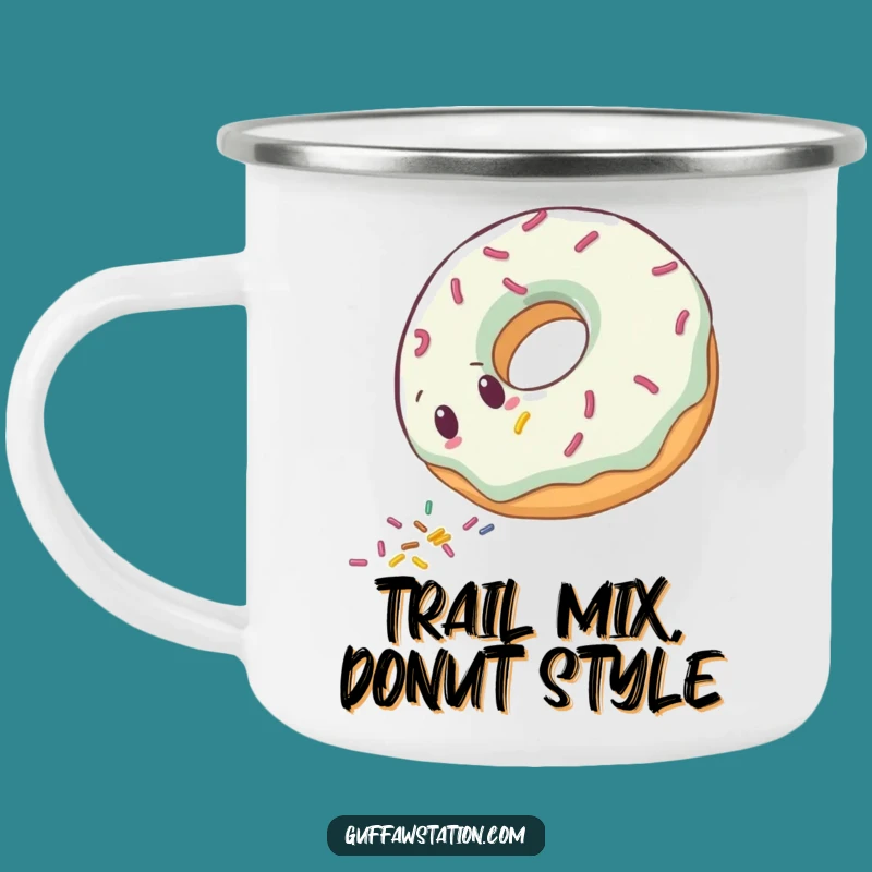 Funny Donut Roll Camping Mug - Durable Dessert Gift for Outdoors