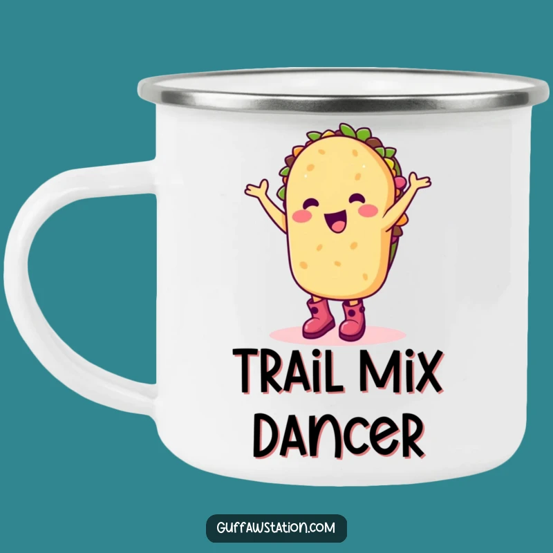 Funny Taco Dance Camping Mug: Happy Cartoon Character Cup For Fiesta Outdoor Gift