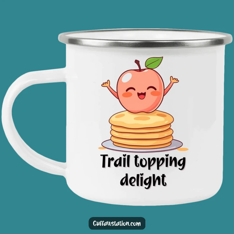 Funny Apple Pancakes Camping Mug - Breakfast Balance on the Go, The Ultimate Funny Gift