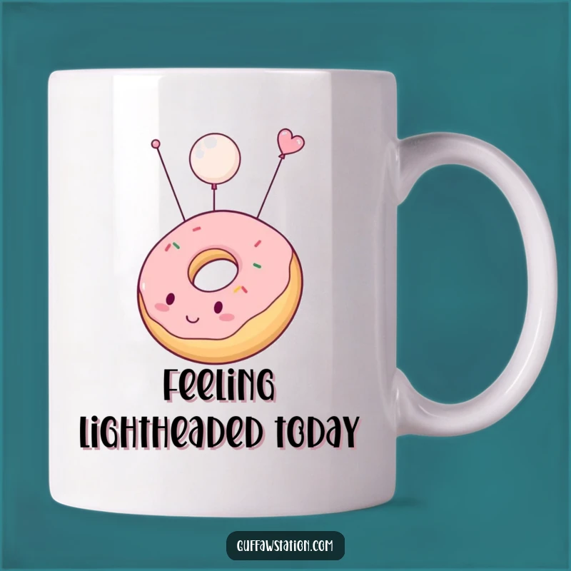 Funny Floating Donut Mug: A Sweet Escape Gift for Pastry Lovers