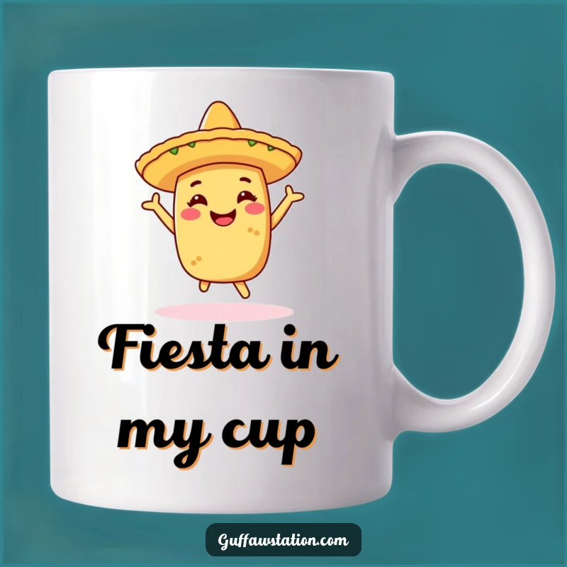 Funny Taco Dancing Mug - Cheerful Fiesta Gift for Taco Lovers