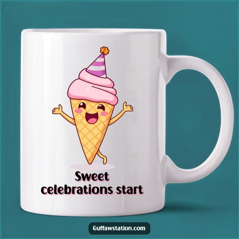 Funny Dancing Ice Cream Mug: Celebrate with This Hilarious Dessert Party Gift