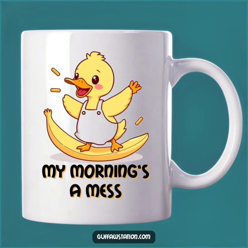 Funny Duck Fries Mug: Clumsy Chef Humor & Hilarious Gift for Foodies