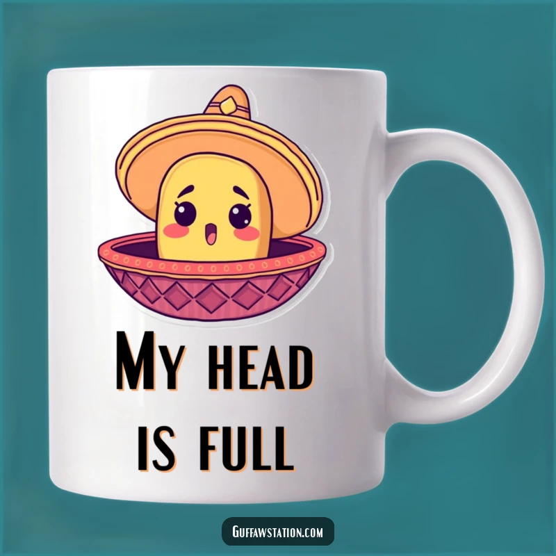 Funny Taco Sombrero Mug: Surprised Fiesta, Perfect Mexican Gift!