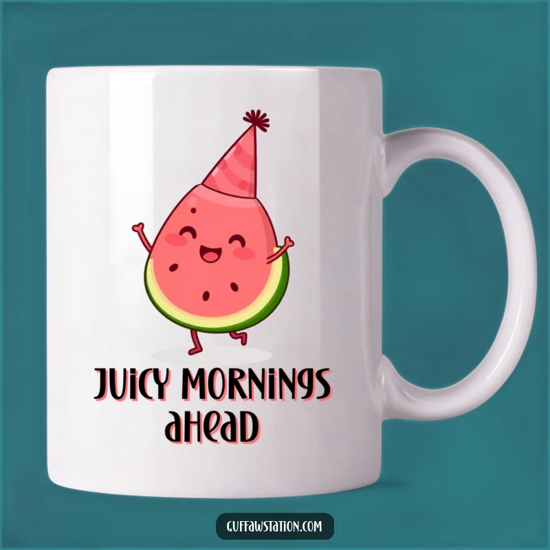 Funny Watermelon Dancing Mug: Hilarious Summer Party Gift for Fun Lovers!
