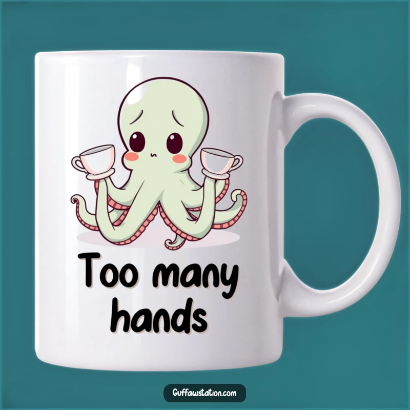 Funny Clumsy Octopus Teacup Mug: Hilarious Surprise Gift!