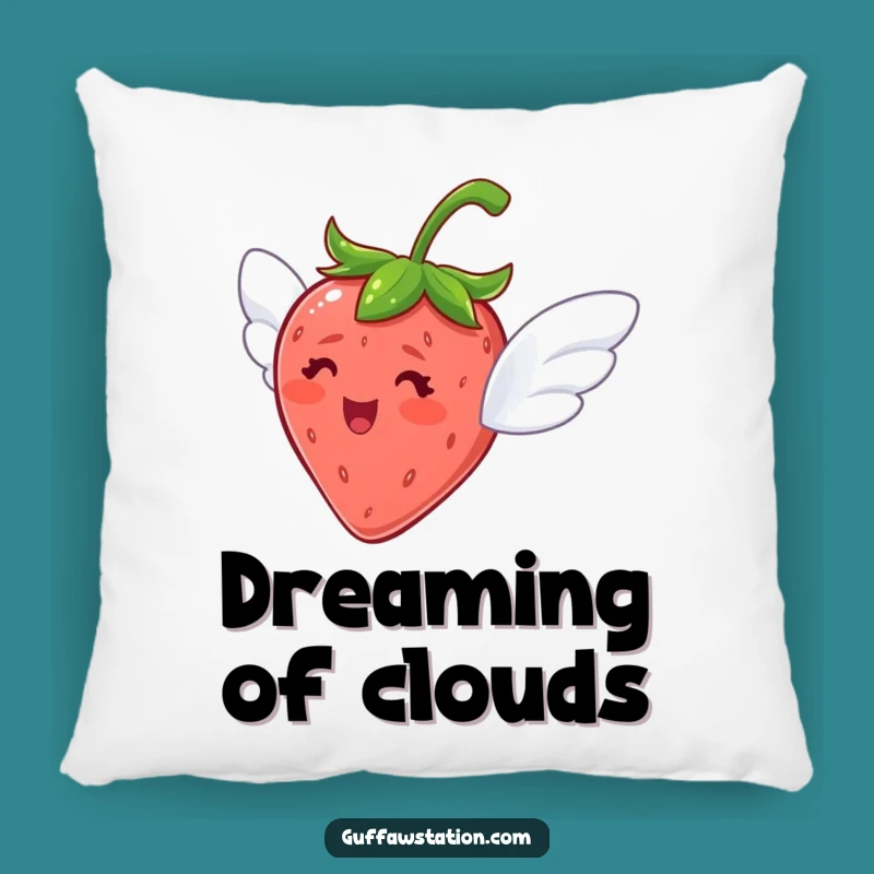 Funny Flying Strawberry Pillow: Soft & Delighted Comfort, Gift!