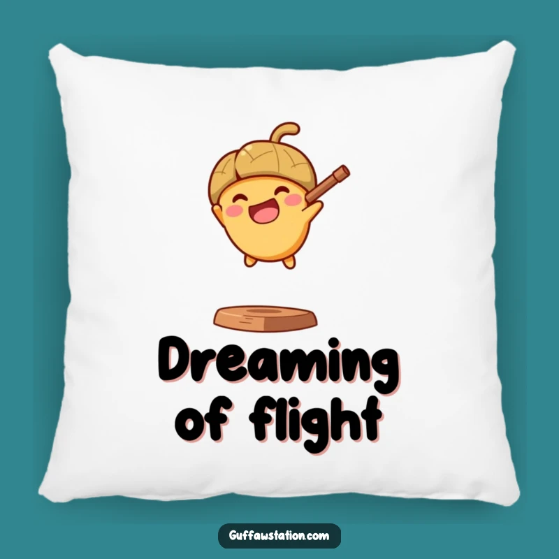 Funny Acorn Slingshot Pillow - Comfy Cartoon Cushion & Funny Gift