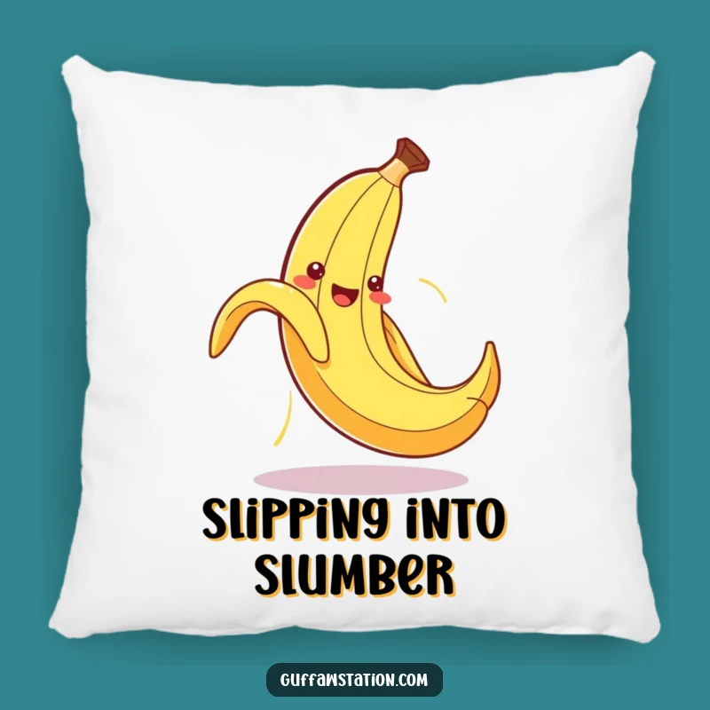 Funny Banana Peel Pillow: Comfy Humor with this Self-Slipping Friend