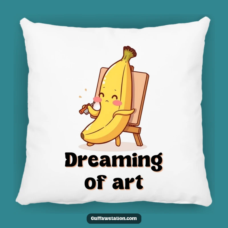 Funny Blushing Banana Pillow: Cozy and Hilarious Accent for Art Lovers!