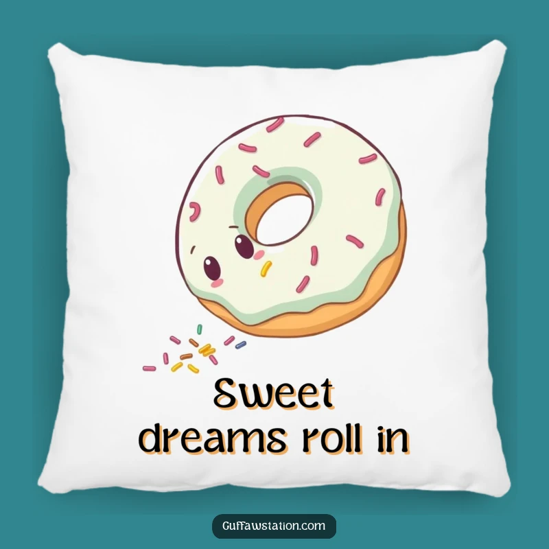 Funny Clumsy Donut Pillow - Comfy Dessert Decor Gift