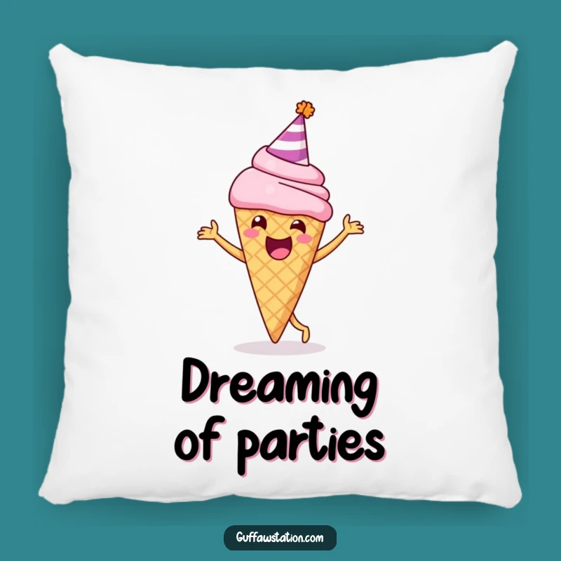 Funny Dancing Ice Cream Pillow: Add Comfy Fun with This Hilarious Dessert Design