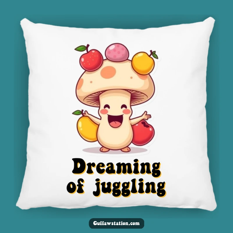 Funny Mushroom Juggling Pillow, Soft Cartoon Comfort, Cozy Funny Gift