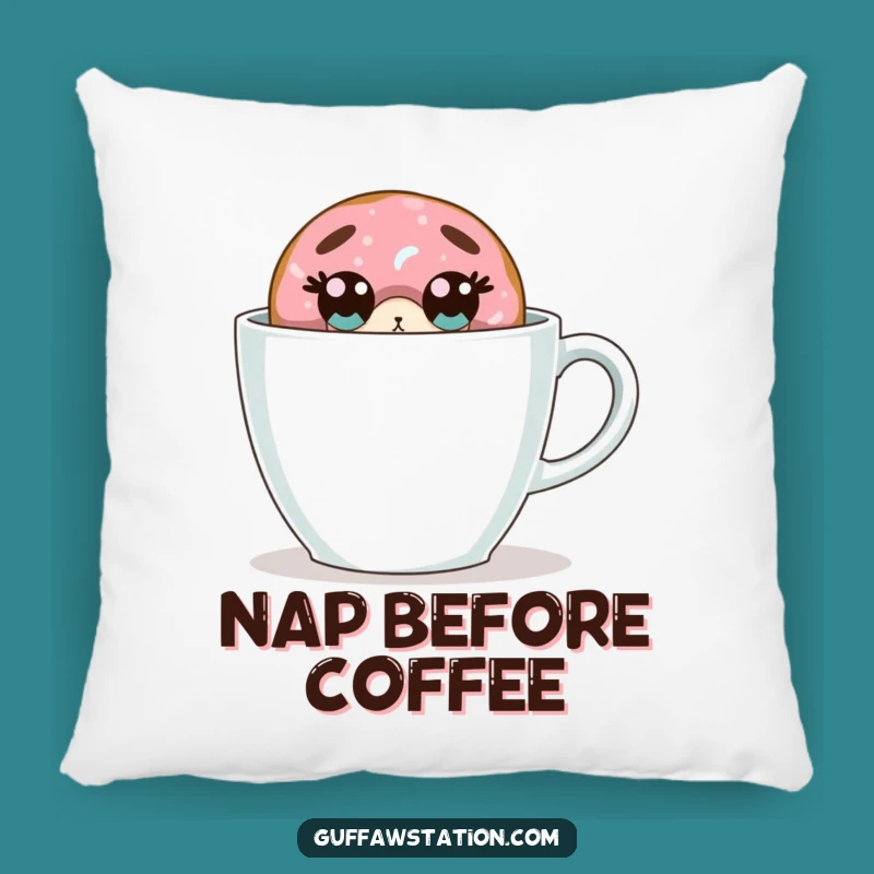 Comfy Funny Donut Pillow - Cozy Coffee Companion Surprise Gift!