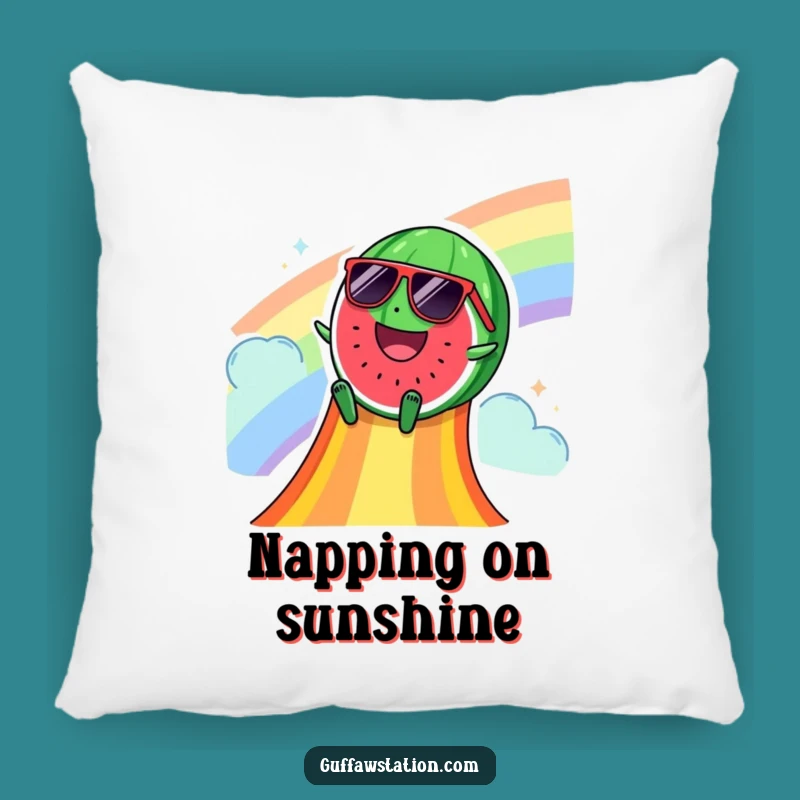 Funny Watermelon Slide Pillow: Add Comfy Summer Vibes with This Cool Design