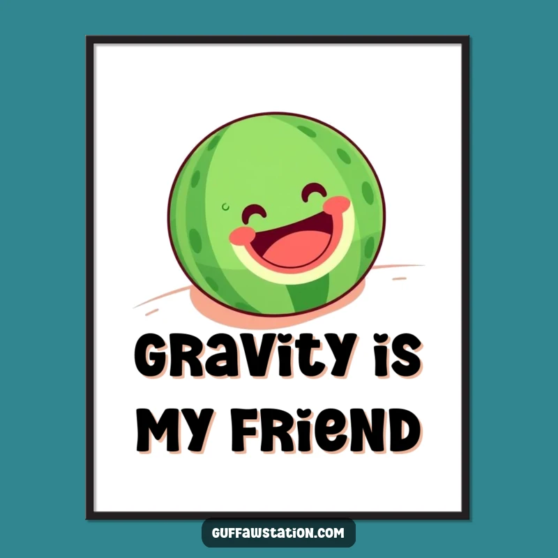 Funny Rolling Watermelon Digital Art: Joyful Summer Wall Decor - Amazing Funny Gift!