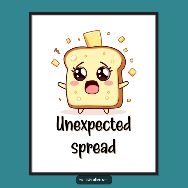 Funny Toast Surprise Digital Print - Instant Download Gift for Kitchen Art