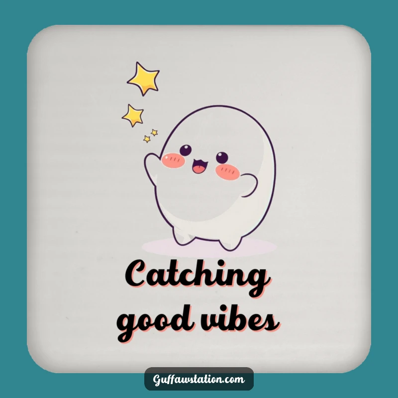 Funny Blob Star Catcher Coaster - Protect Surfaces with Stars!