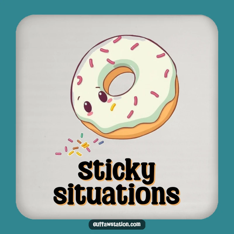 Funny Donut Roll Coaster Set - Sweet Protection Gift