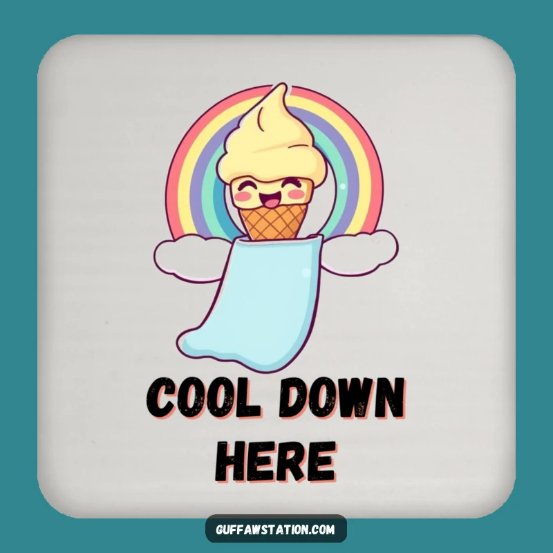 Funny Ice Cream Cone Coaster: Hilarious Protection for Your Surfaces!