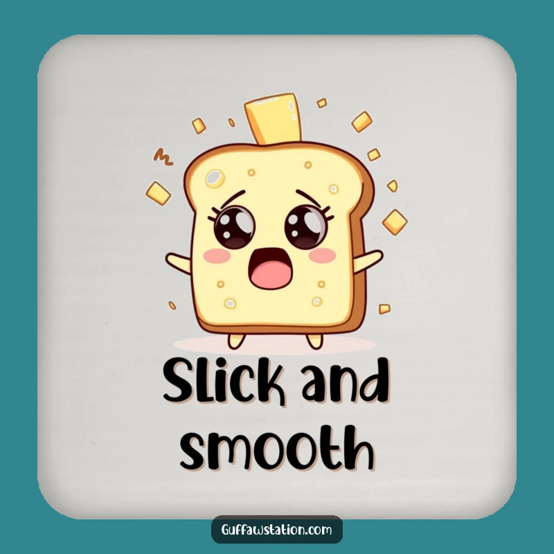 Funny Toast Surprise Coaster Set - Quirky Breakfast Protection Gift