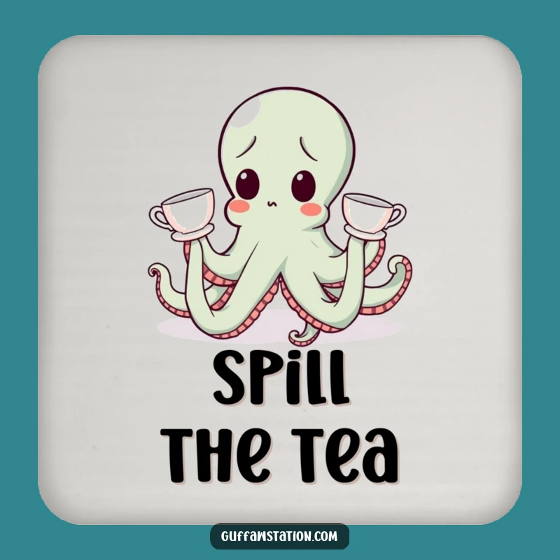 Funny Octopus Teacup Coasters: Protect Surfaces with Whimsy!