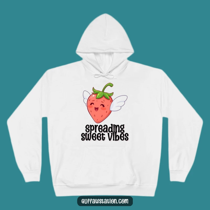 Cozy Funny Flying Strawberry Hoodie: Sweet Ambition, Warm Gift!