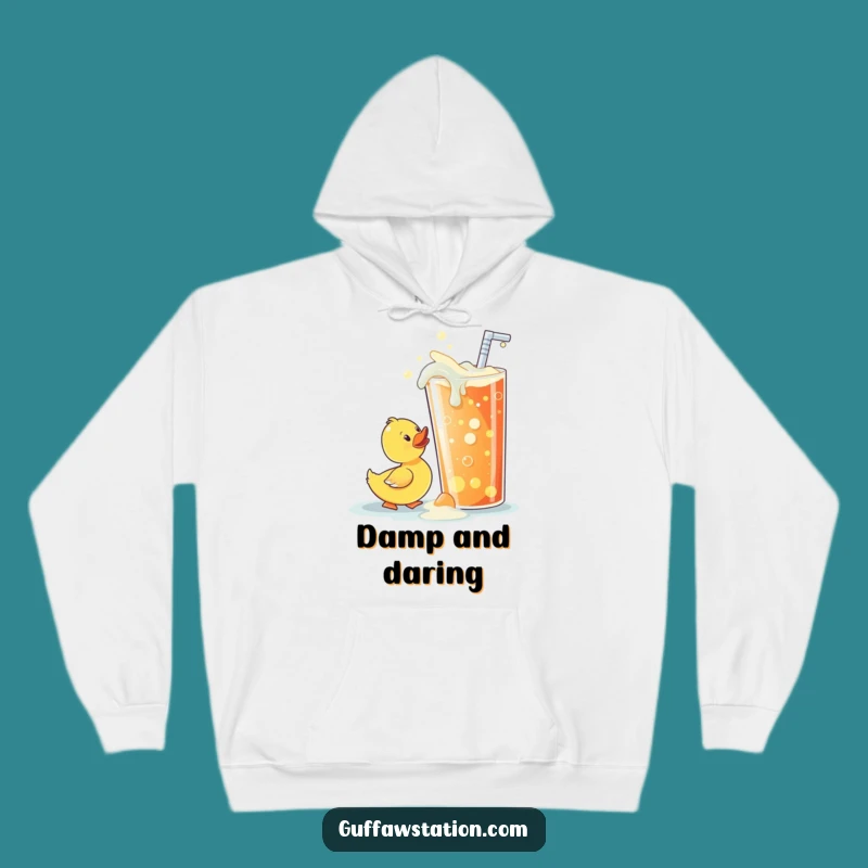 Funny Rubber Ducky Soda Sip Hoodie - Cozy & Comical Warmth, Great Gift
