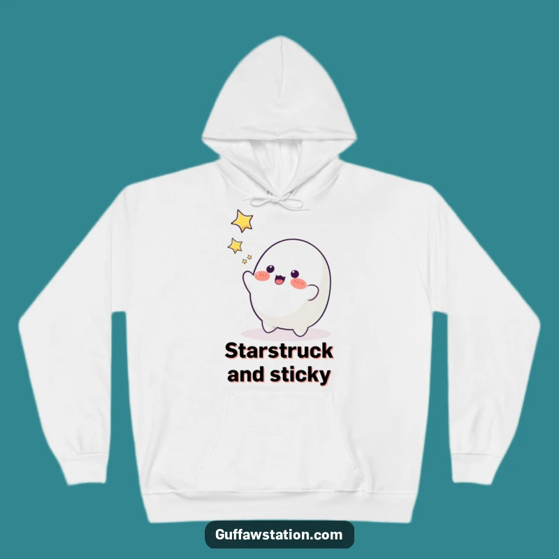 Funny Blob Star Catcher Hoodie - Cozy Nights & Starry Dreams!