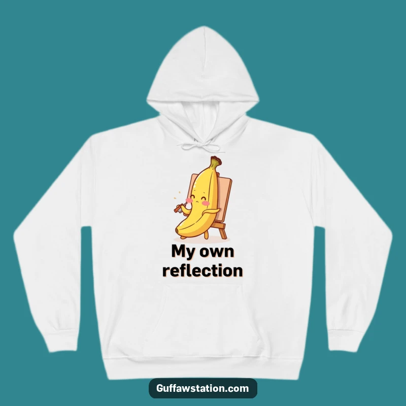 Funny Blushing Banana Hoodie: Cozy and Hilarious Wear for Art & Fruit Lovers!
