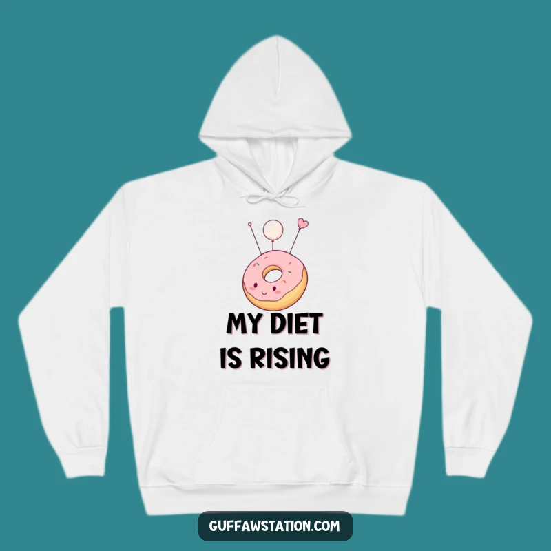 Funny Floating Donut Hoodie: Cozy Up with Sweet, Uplifting Humor