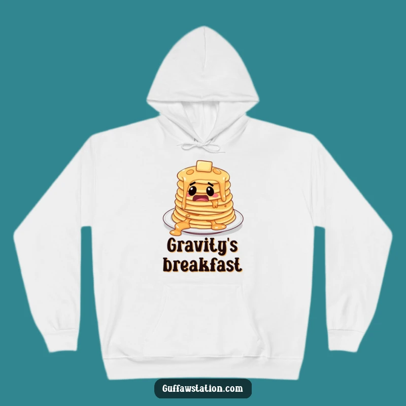 Funny Pancakes Sliding Hoodie: Cozy Up with Breakfast Humor!