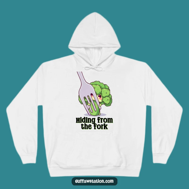 Funny Broccoli Hoodie: Shy Floret Cozy Hide, Warm Comfort