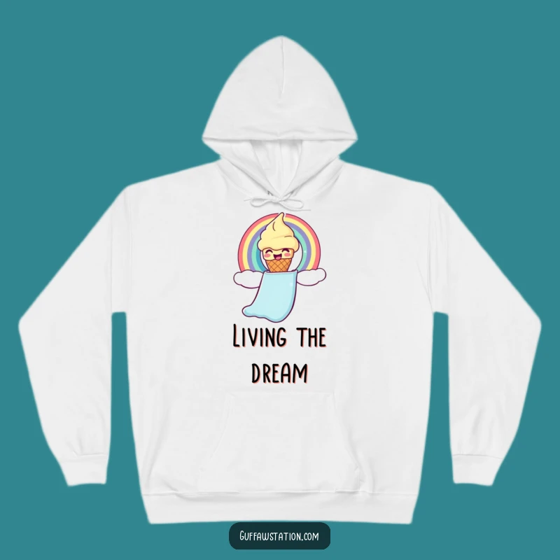 Funny Ice Cream Cone Hoodie: Cozy and Hilarious Wear for Sweet Treat Lovers!