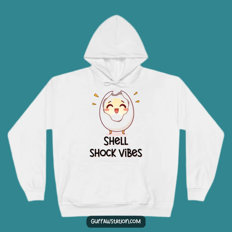 Funny Shocked Egg Hoodie: Cozy Surprise Wear, Perfect Hilarious Gift for Comfort!